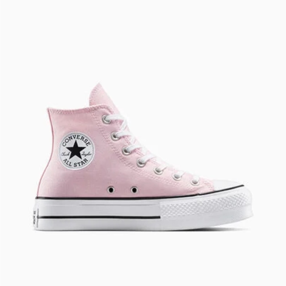 Converse light pink high tops
